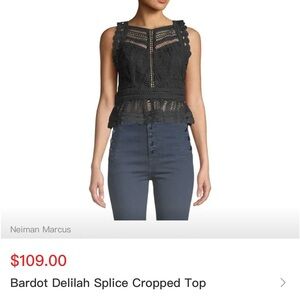Bardot Delilah Splice Top Size 8